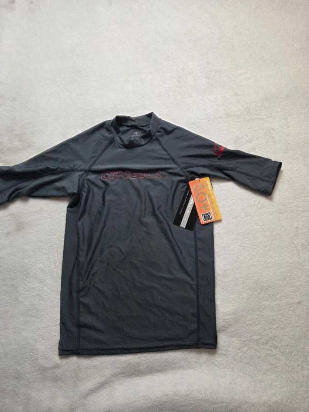 New kids 16 (RUNS SMALL) O'Neil Basic Skins UPF 50 tight short-sleeve rash guard